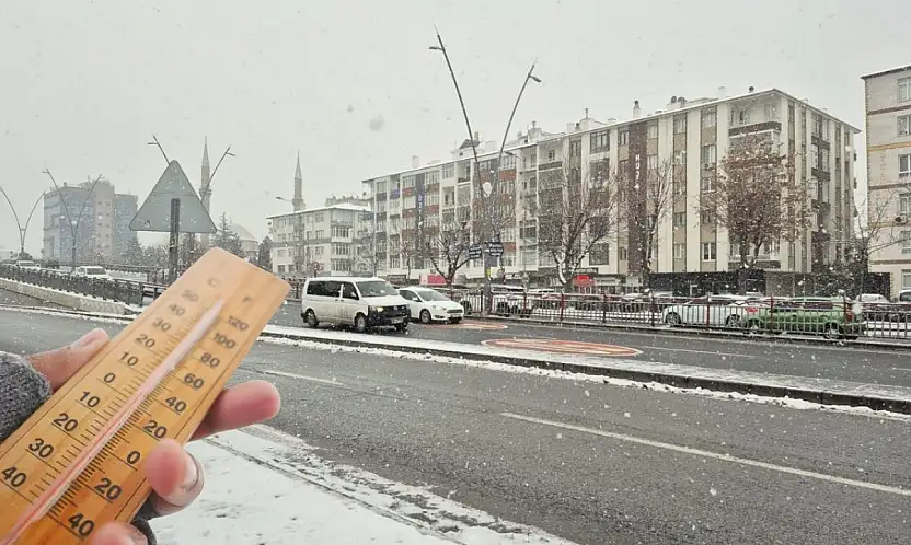 Kayseri'nin en soğuk yeri belli oldu! İki ilçede -23,4 görüldü