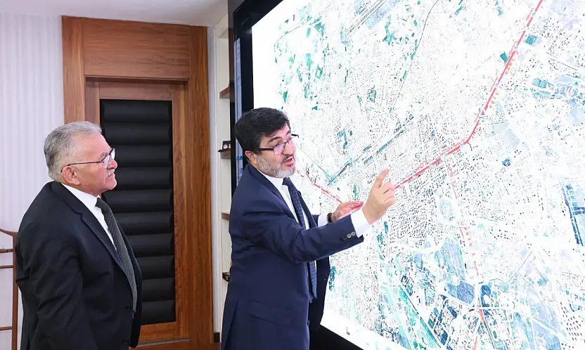 Kayseri'nin yeni tramvay hattı için kritik toplantı! Müjdeyi Başkan Büyükkılıç verdi