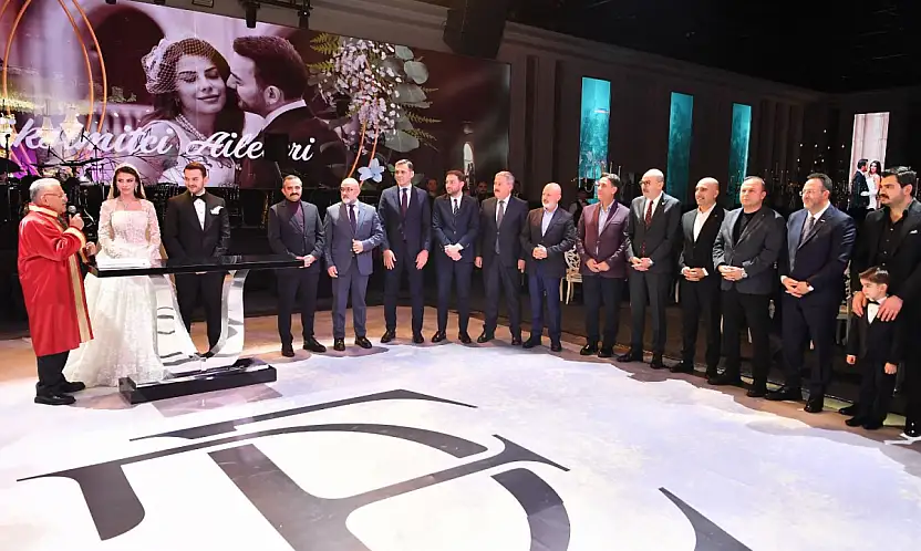 Kayseri protokolü Kilit ve Büyüksimitçi çiftinin mutluluğuna şahitlik etti