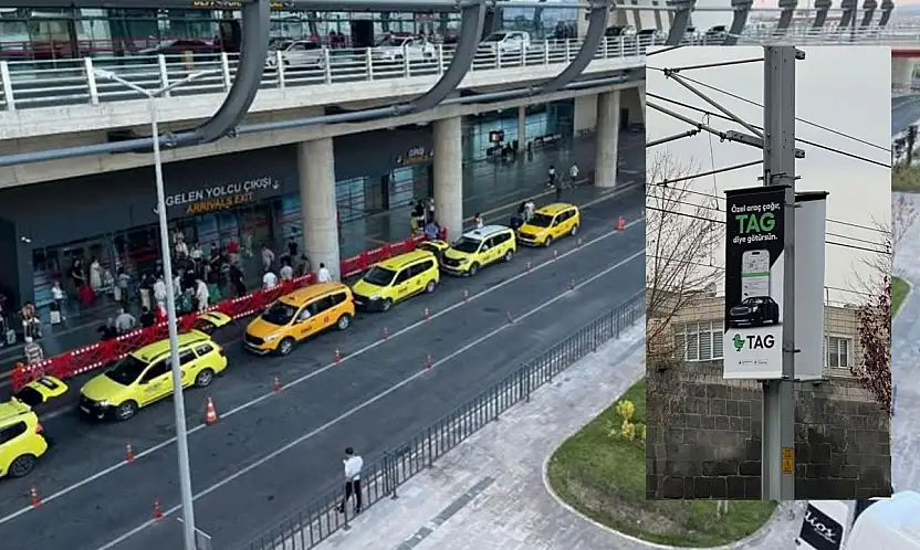 Kayseri taksi esnafından Martı TAG'a sert tepki: Korsan reklamlar kaldırılsın!