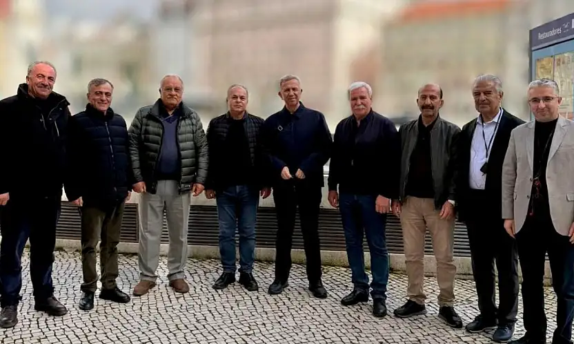 Kayserili Belediye Başkanları Lizbon'da Mansur Yavaş ile bir araya geldi!