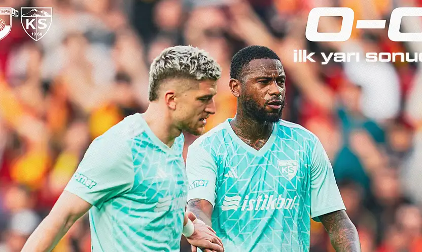 Kayserispor'un kritik maçında ilk yarı tamamlandı