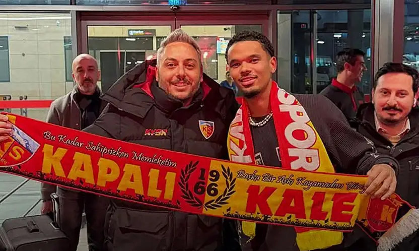 Kayserispor'un yeni transferi Kayseri'de