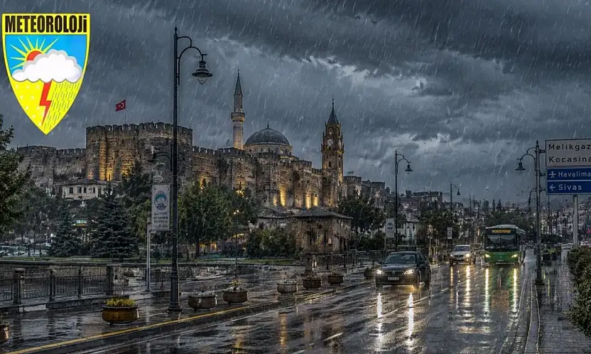Meteoroloji yayımladı: Kayseri'ye sağanak geliyor!