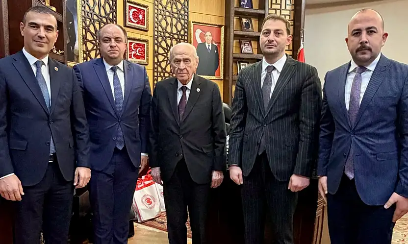 MHP Kayseri heyeti, Lider Bahçeli'ye bakın neleri anlattı!