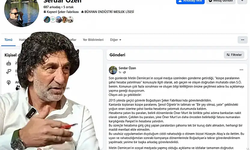'S.Ö. benim' dedi ve Kayseri Şeker ile ilgili o iddiayı doğruladı!