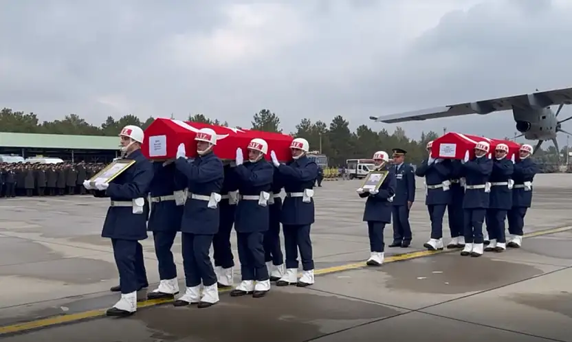 Şehitlerin naaşı Kayseri'ye geldi…