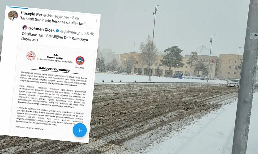 'Tarkan!! Sen hariç herkese okullar tatil'