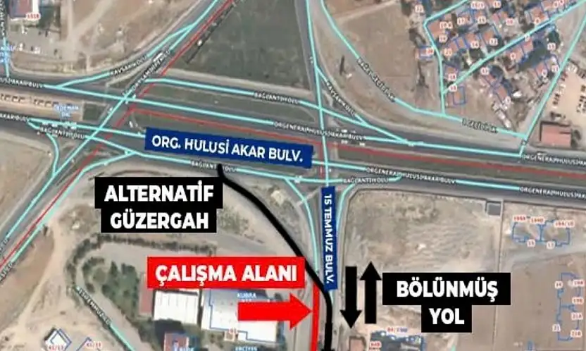 Yola çıkacaklar dikkat! Kayseri'deki o yol yarın kapanıyor