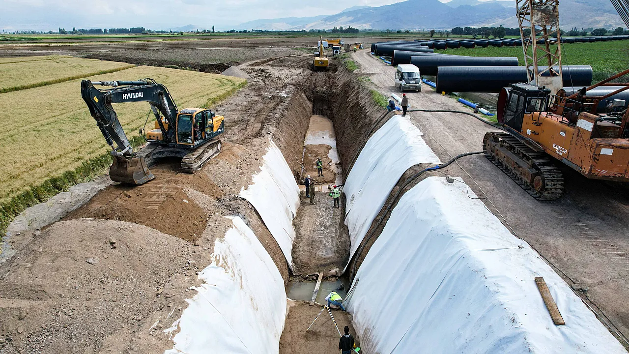 Develi Ovası'nda çalışmalar sürüyor