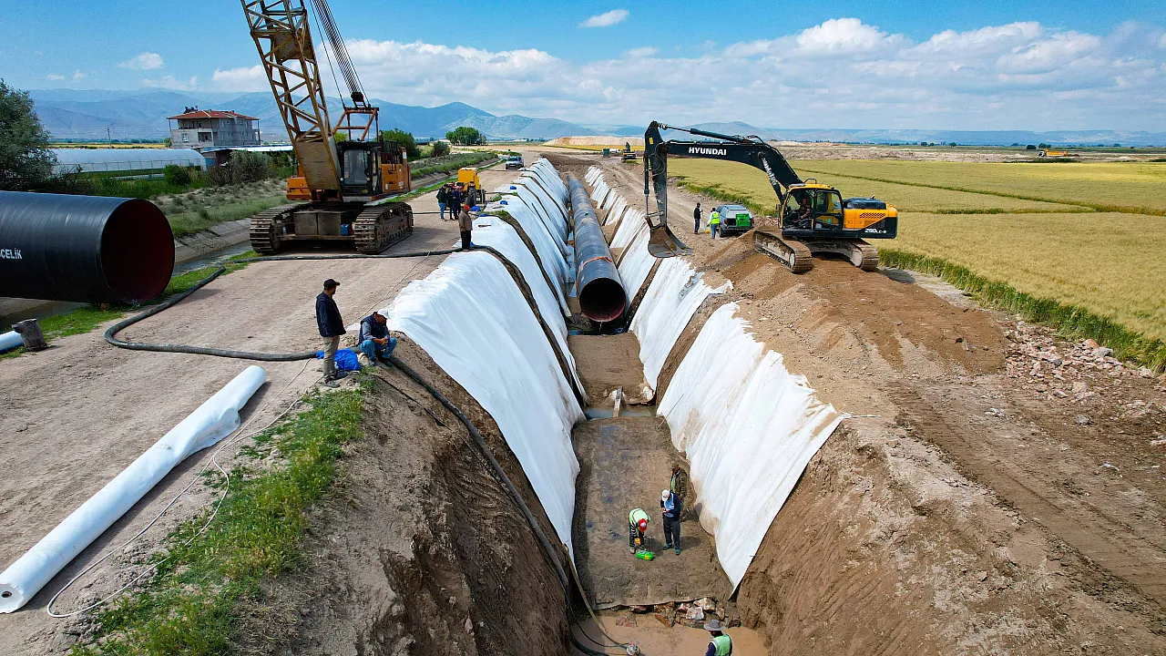 Develi Ovası'nda çalışmalar sürüyor