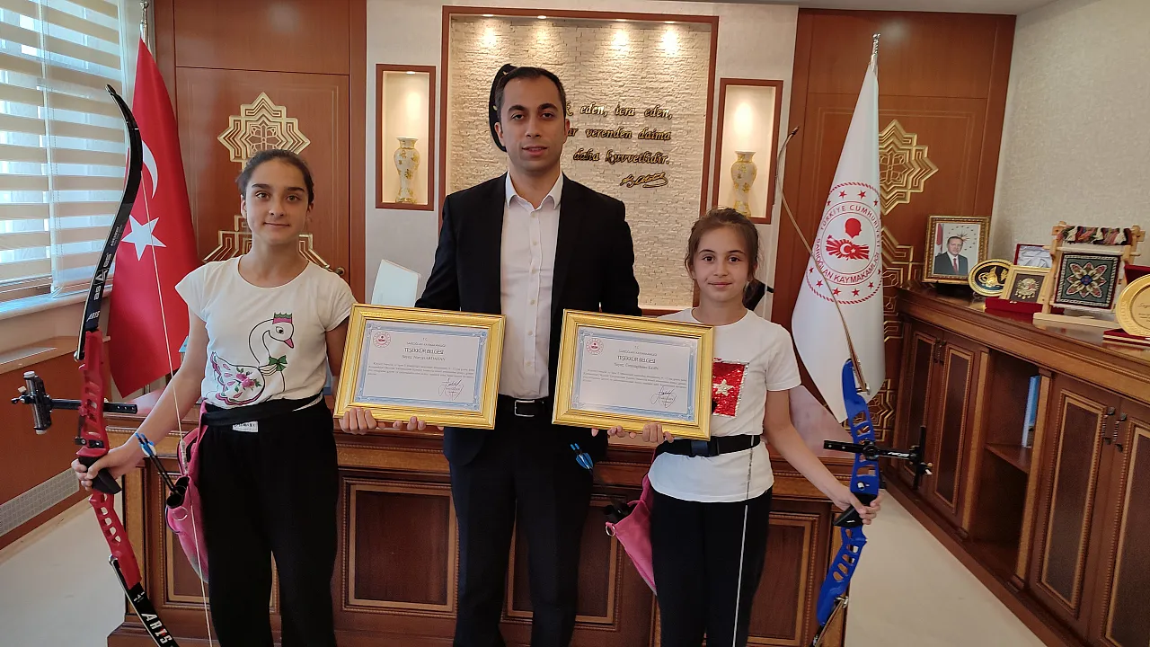 Kaymakam, genç okçuları ağırladı!