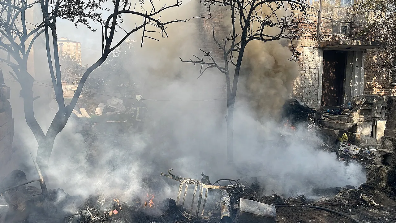 Kayseri'de korkutan yangın