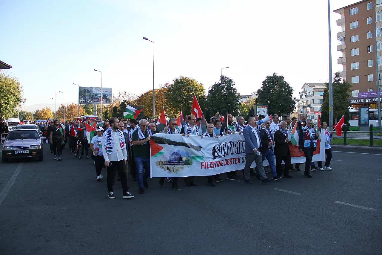 Kayseri'de İsrail'i protestosu