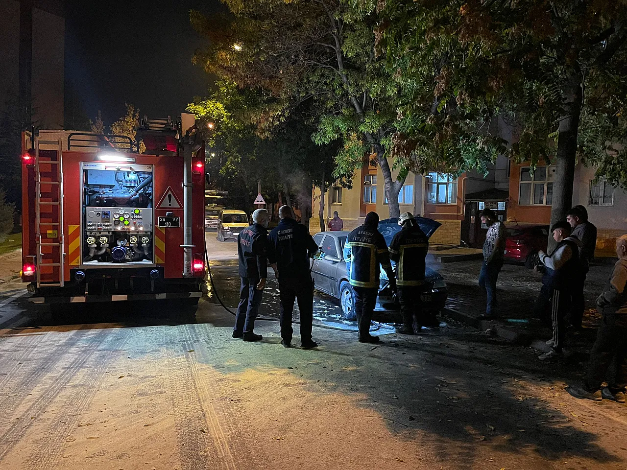 Melikgazi'de korkutan anlar...