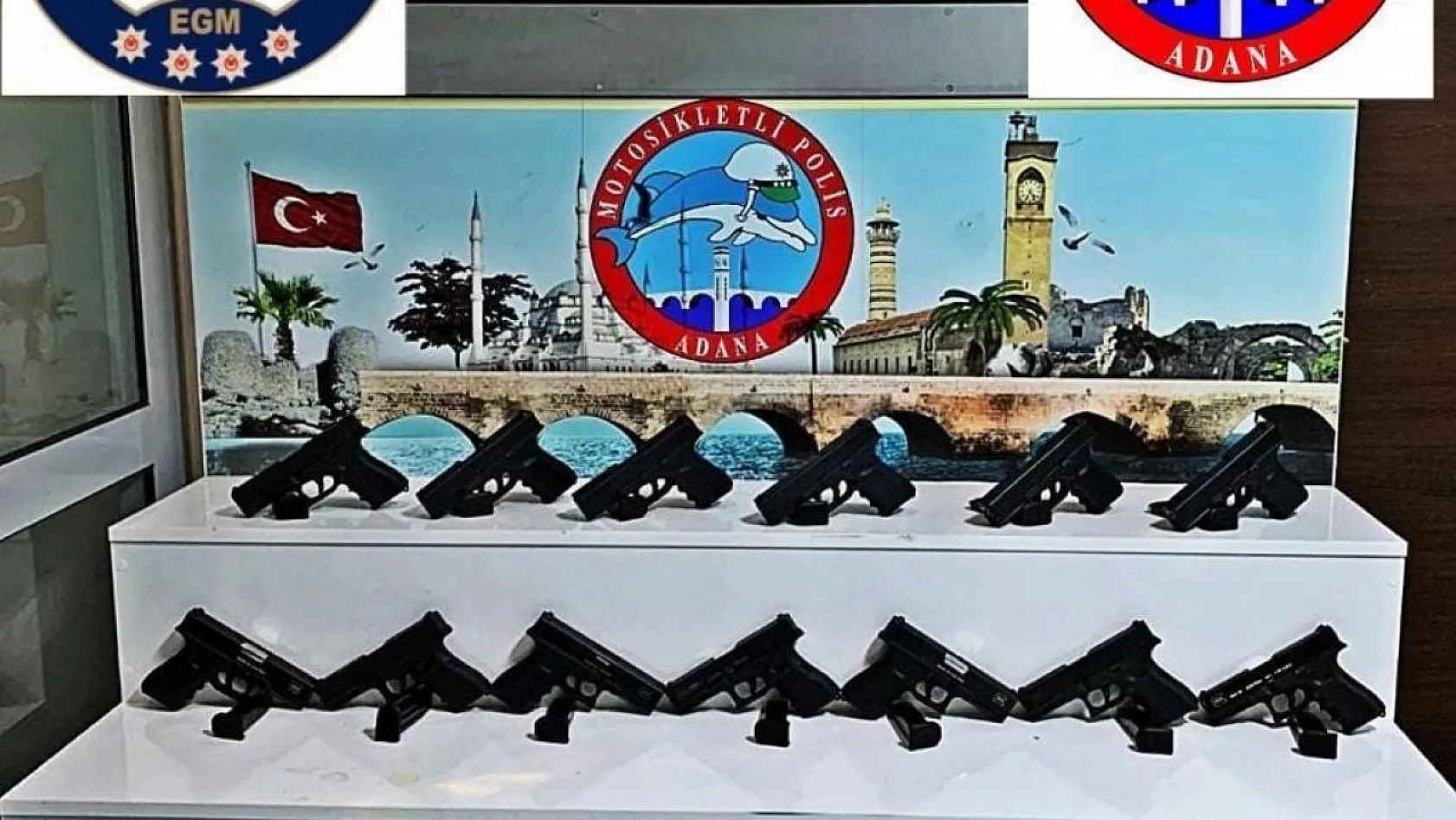 Adana polisi 1 ayda 483 silah ele geçirdi
