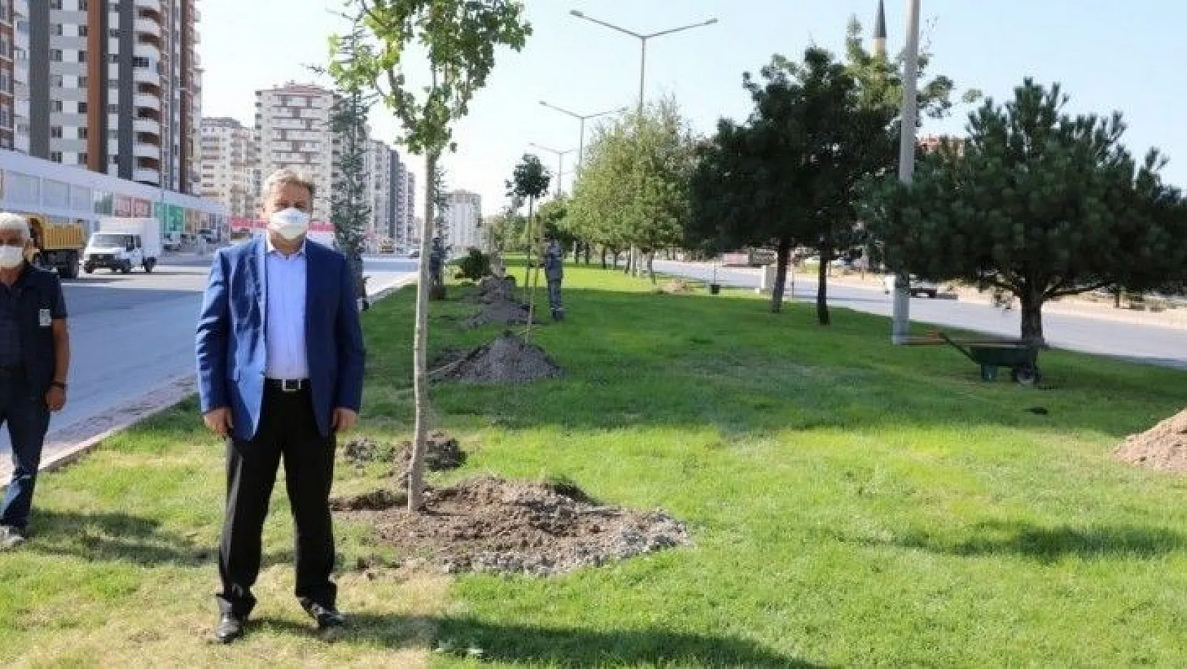 Palancıoğlu: 'Daha yeşil bir Melikgazi için fidan değil ağaç diktik'