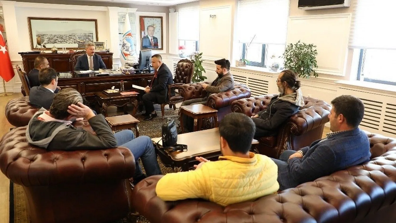 Başkan Palancıoğlu internet gazetecileri ile bir araya geldi
