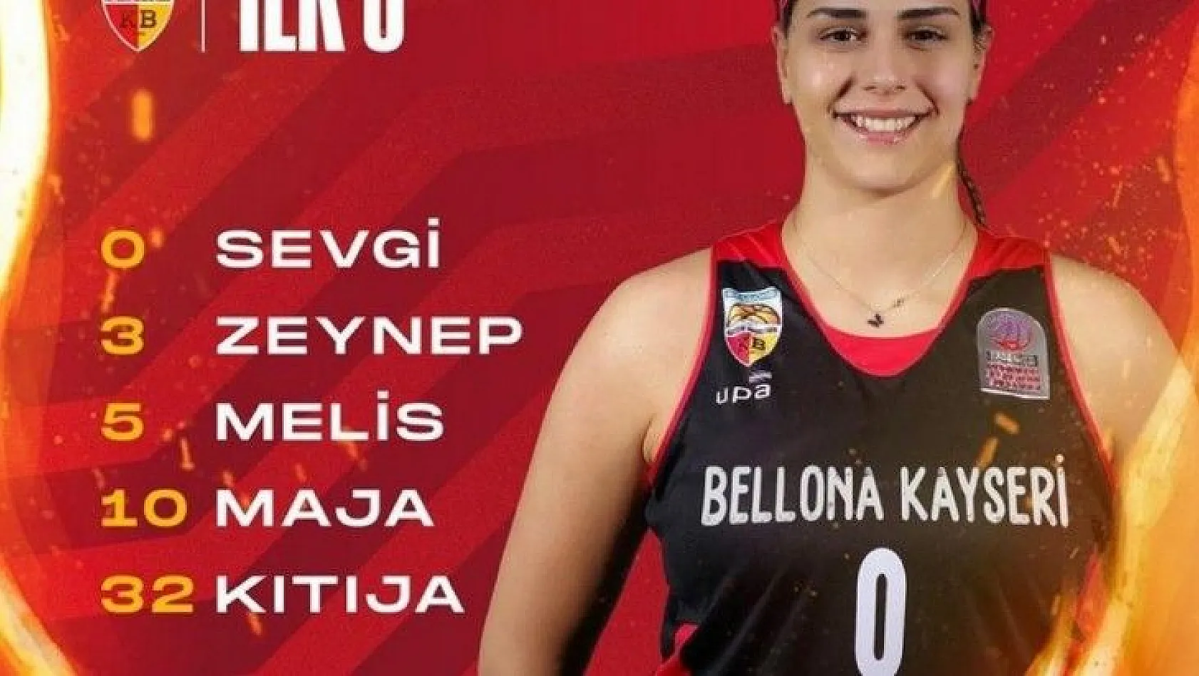 Bellona Kayseri Basketbol'da 6 oyuncu çift haneli sayılara ulaştı