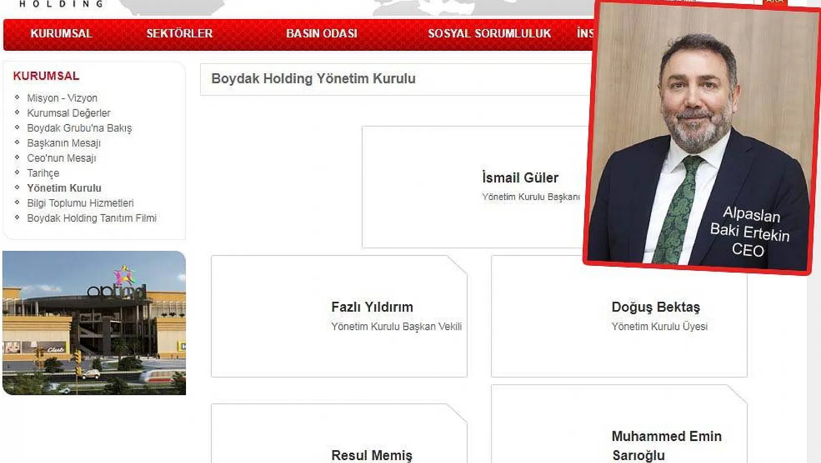 Boydak Holding'de yeni Başkan ve yeni CEO belli oldu
