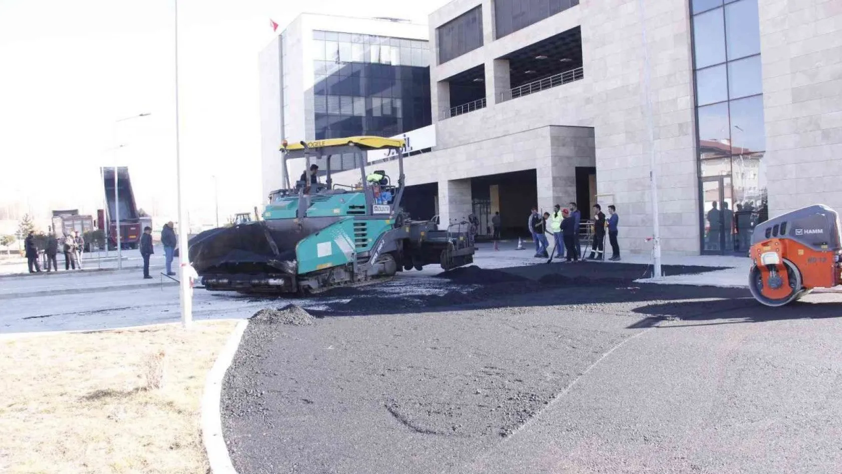 Bünyan'da asfalt çalışması