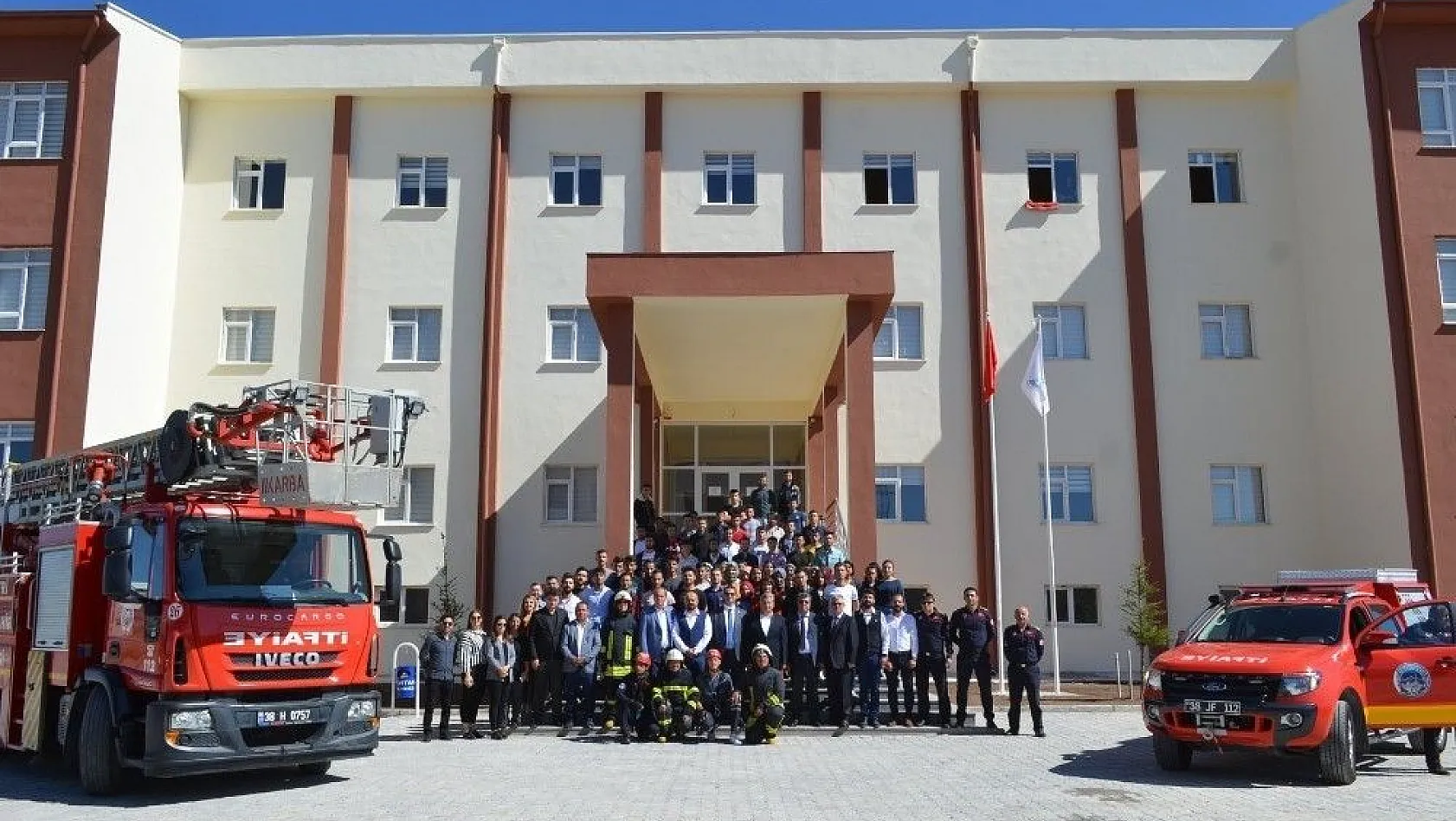Bünyan Meslek Yüksekokulu'nda yangın tatbikatı yapıldı
