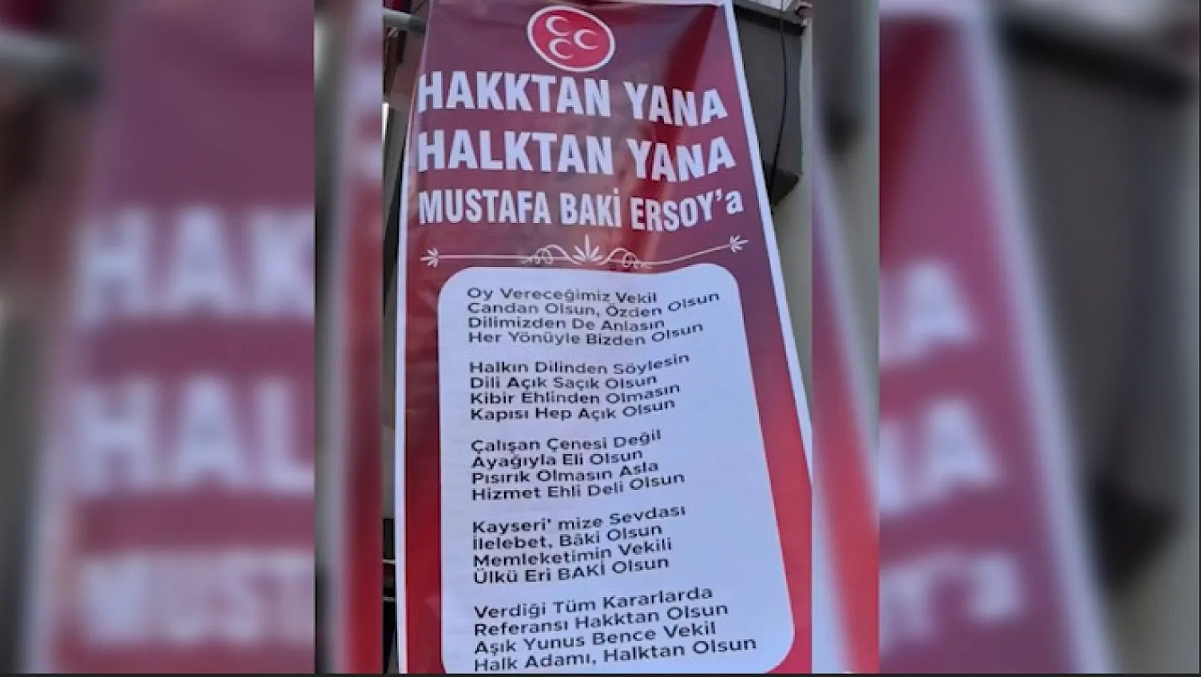 Büyükkılıç'ın köyünde MHP'li Baki Ersoy'a dikkat çeken sürpriz!