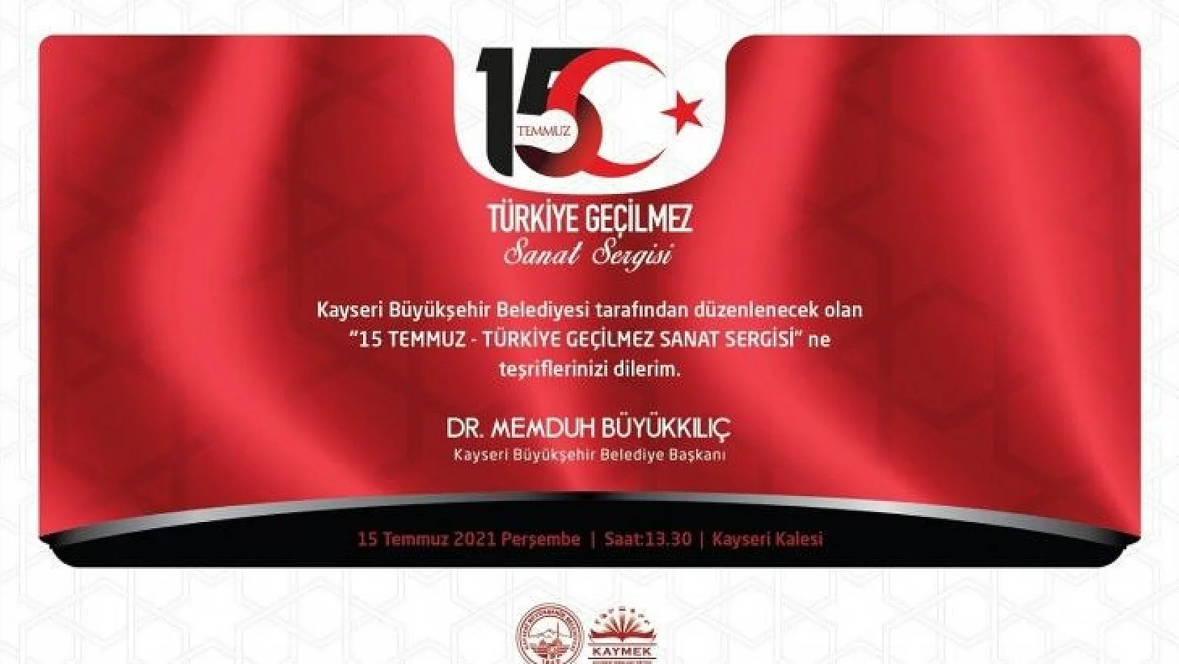 Büyükşehir'den '15 Temmuz Türkiye Geçilme' Sanat Sergisi
