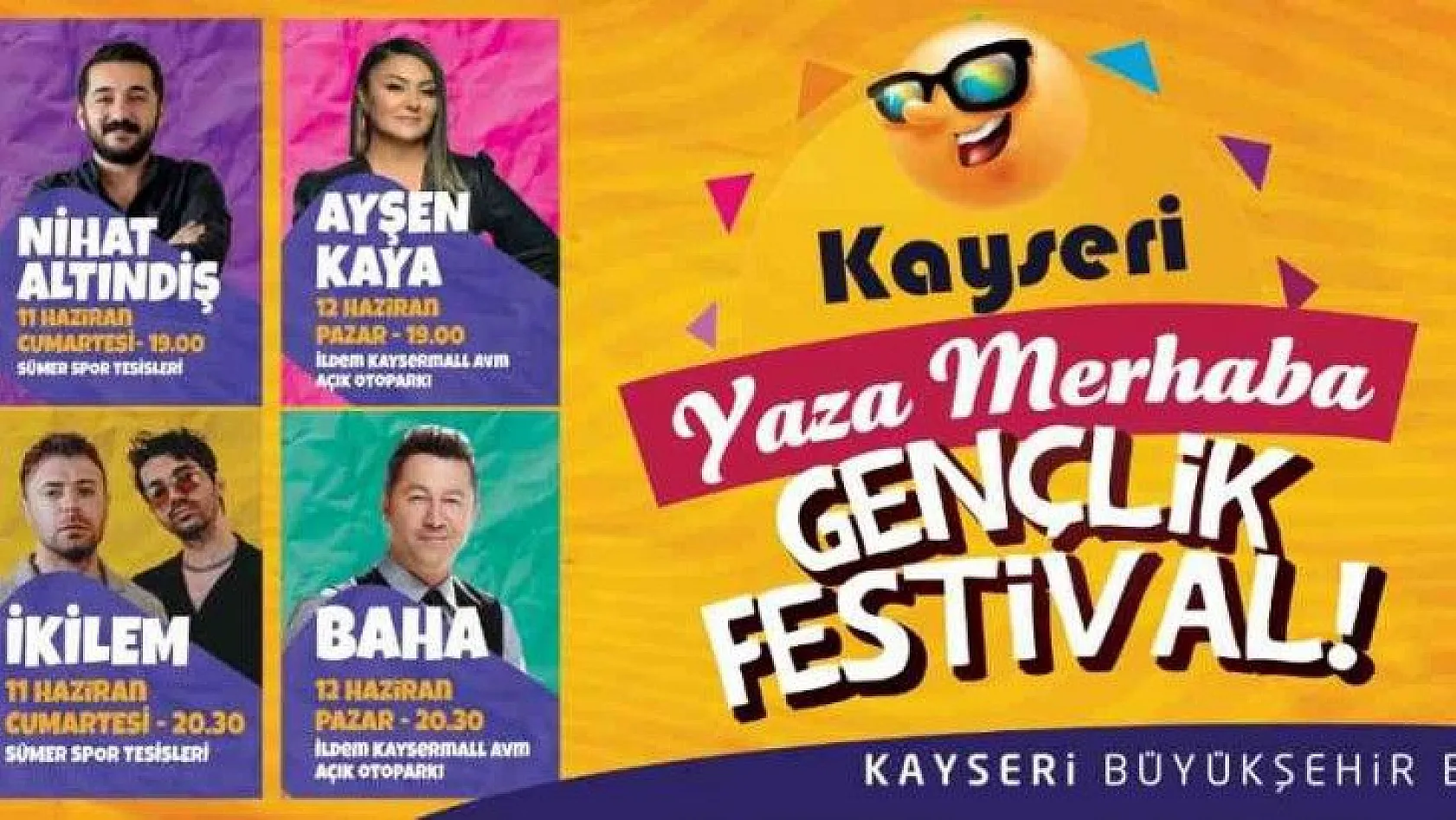 Kayseri'de 'Yaza Merhaba Gençlik Festivali'