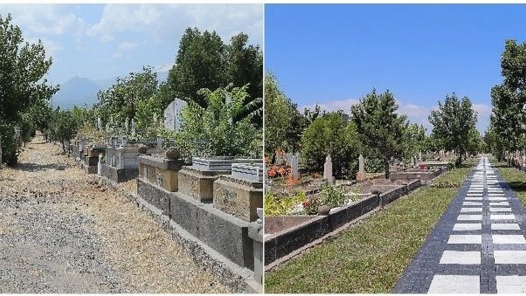 Büyükşehir'den örnek mezarlık
