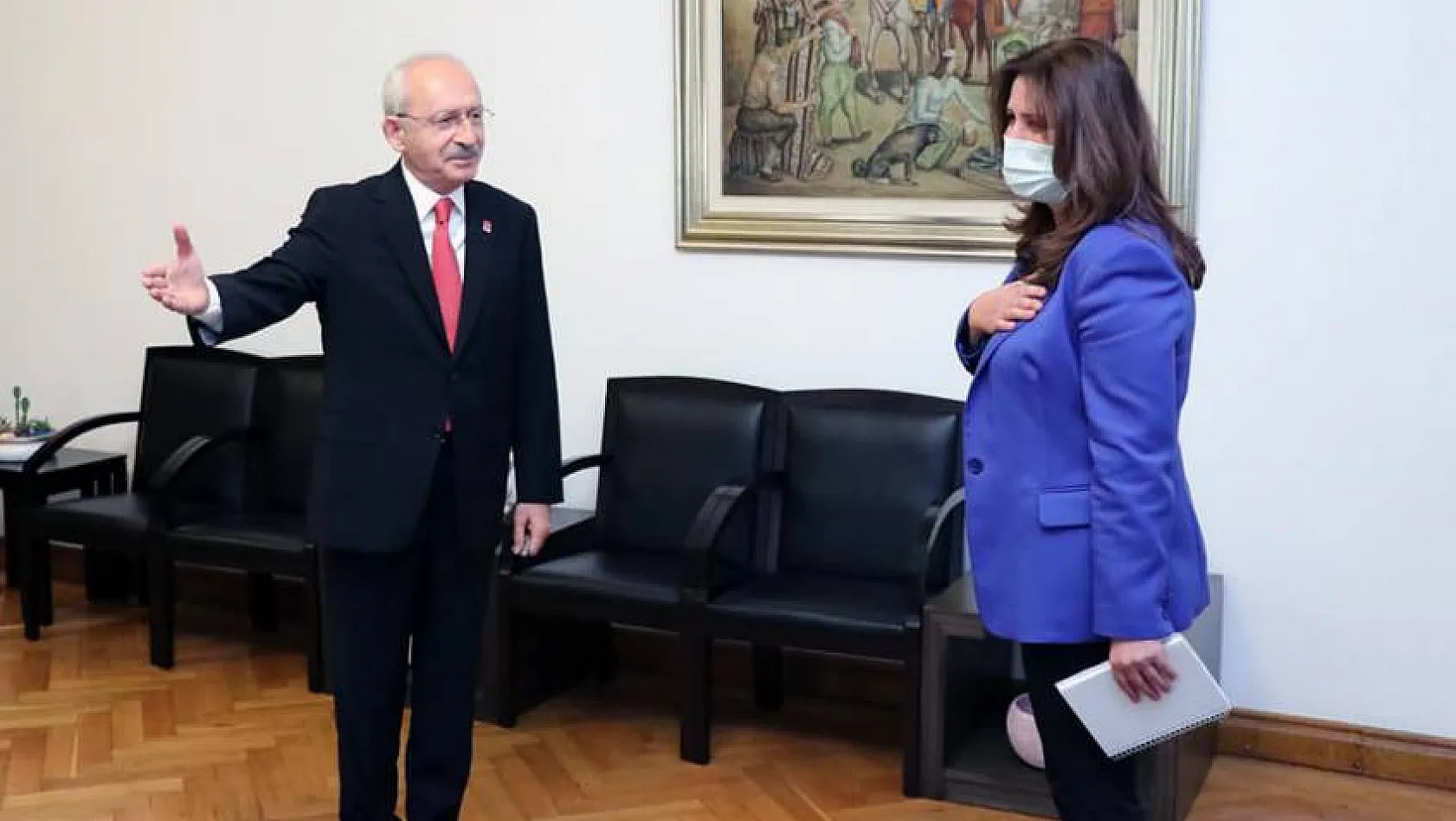 CHP İl Başkanı Özer,  Kılıçdaroğlu ile görüştü