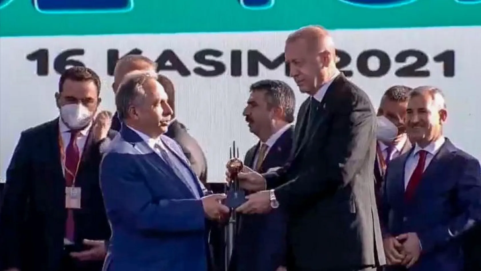 Cumhurbaşkanı Erdoğan'dan, Talas Belediyesine ödül!