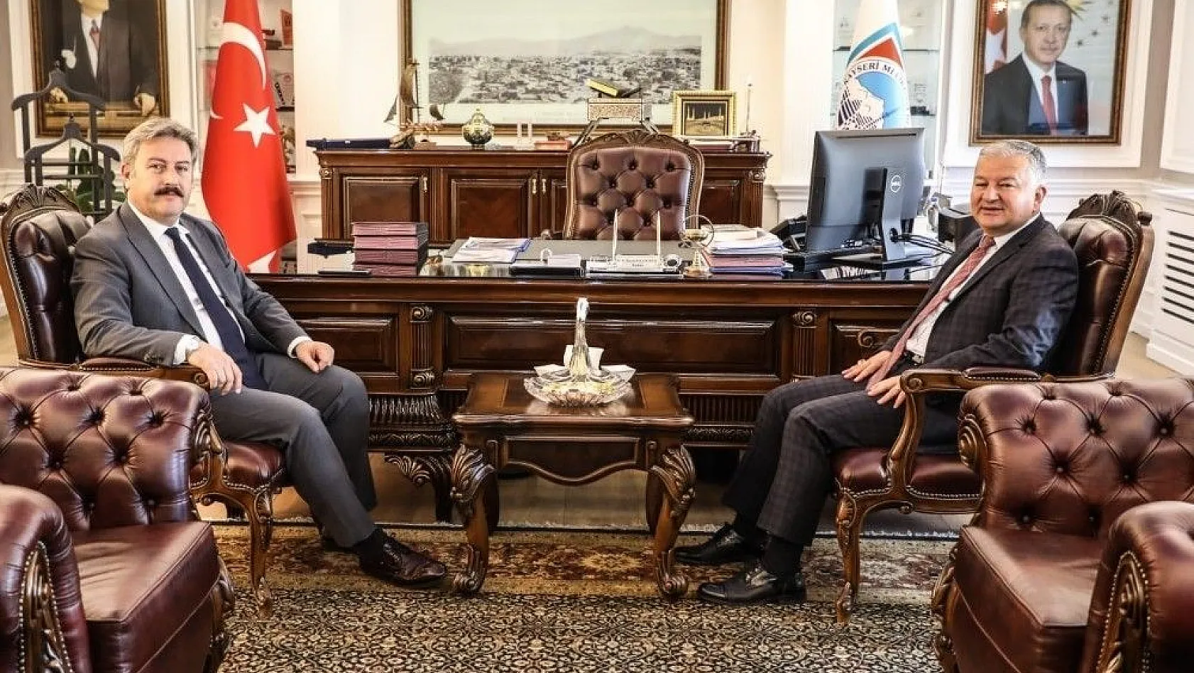 Kaymakam Duru'dan Başkan Palancıoğlu'na ziyaret 