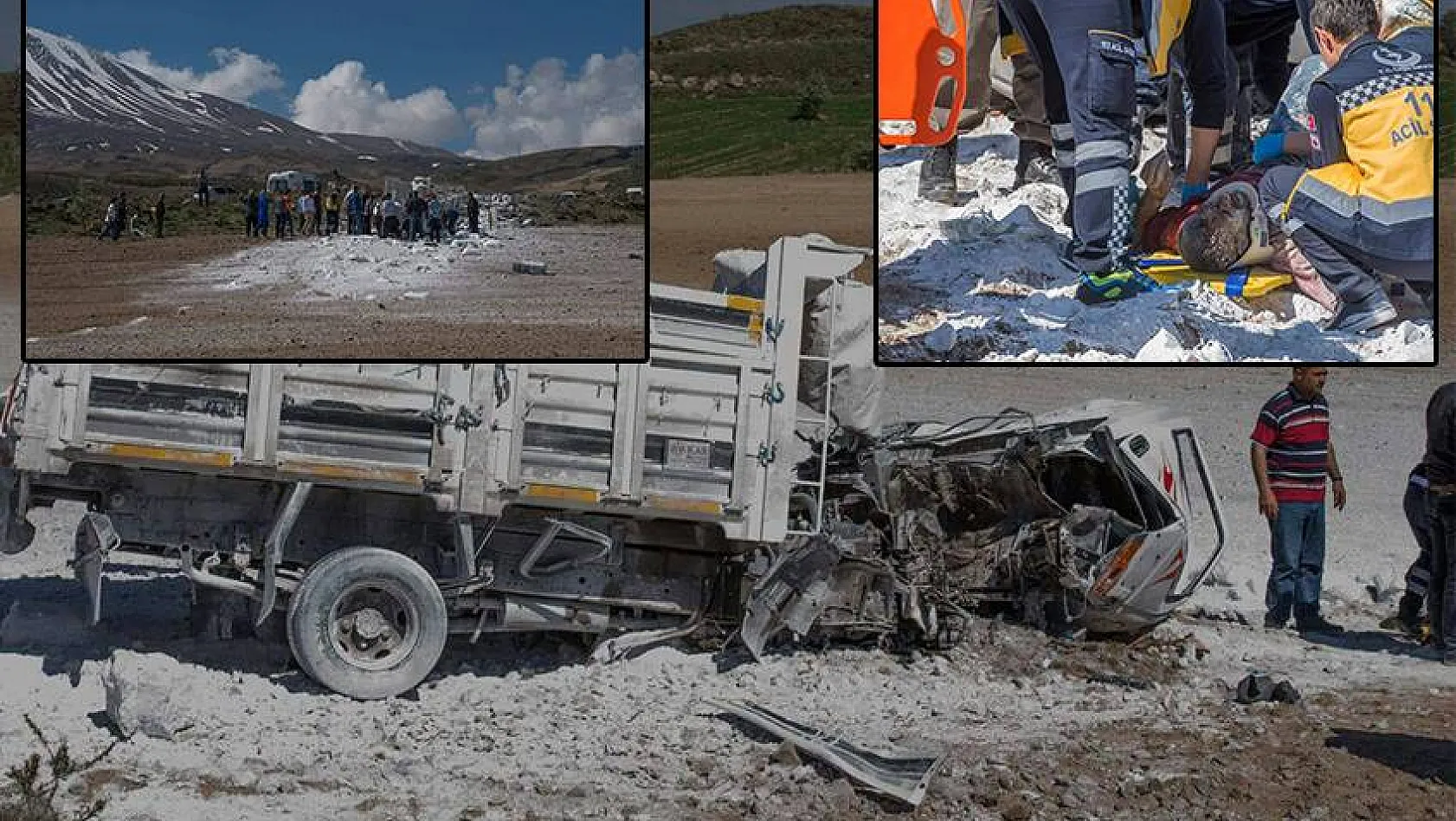 Erciyes'te Kamyon freni patladı: 2 yaralı