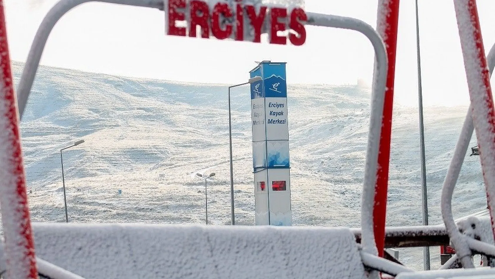 Erciyes'te kar yağışı
