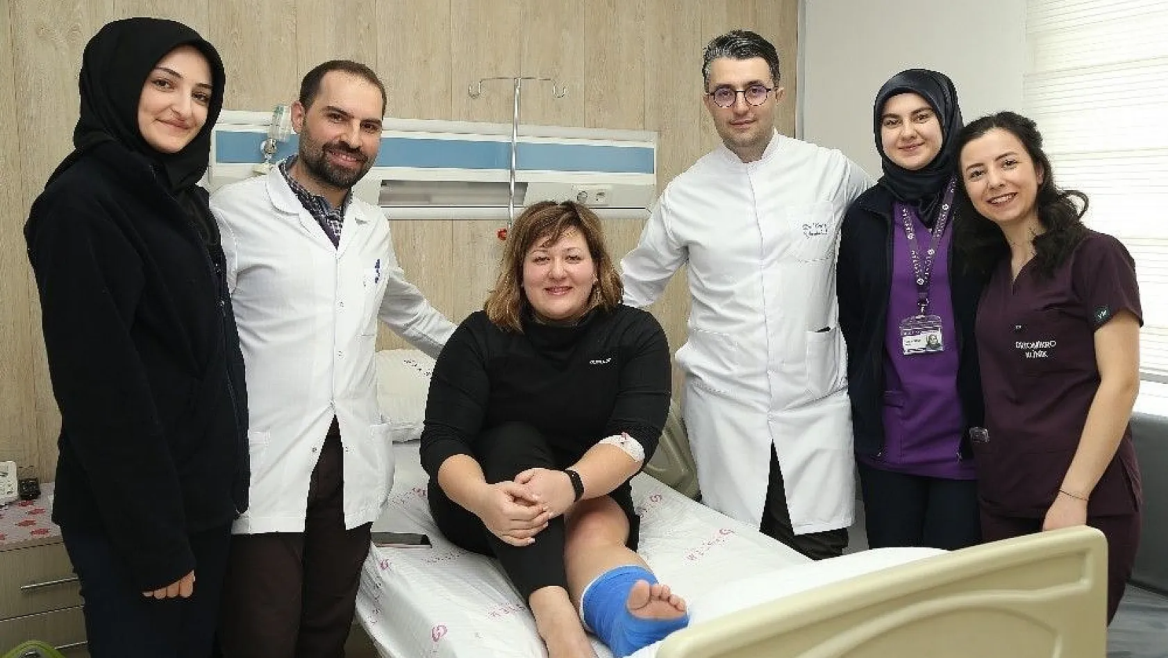 Erciyes'te sakatlanan Ukraynalı Oksana, Kayserili doktorlara hayran kaldı
