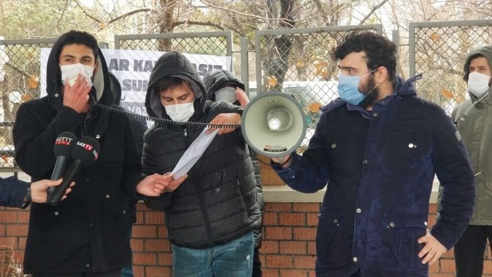 Erciyes Üniversitesi'nde öğrenci eylemi!