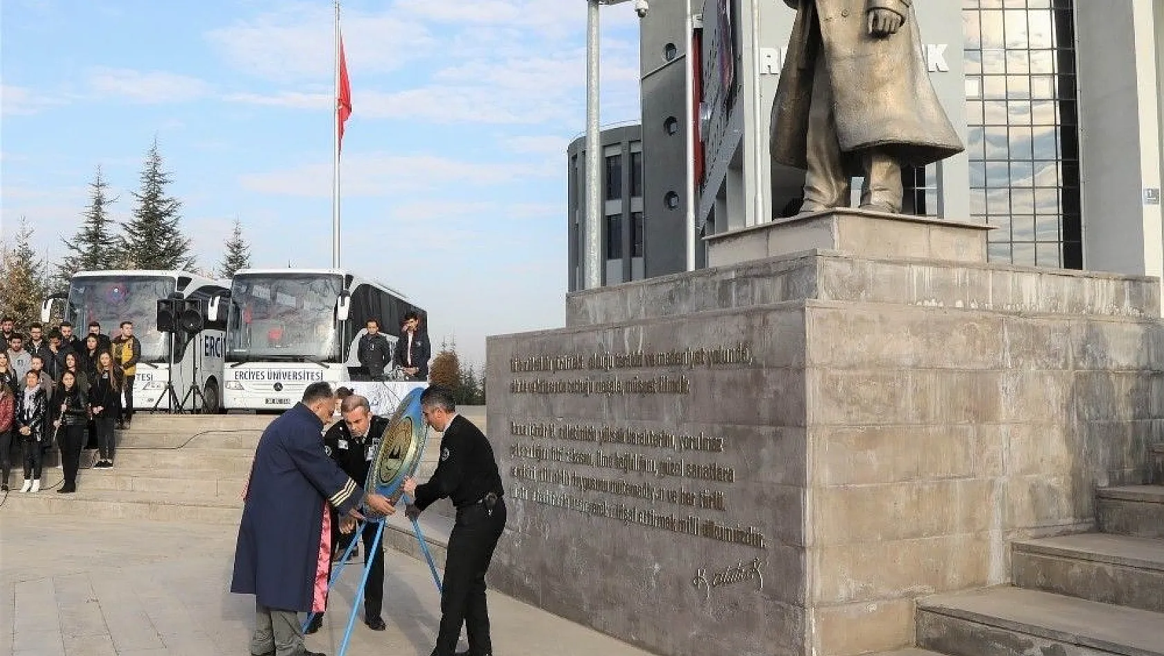 ERÜ'de Atatürk'ü Anma Töreni düzenlendi
