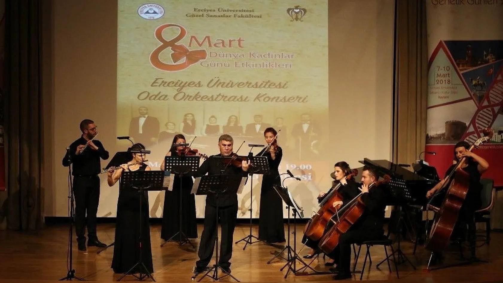ERÜ Oda Orkestrası 'Kadınlar Günü Özel Konseri' verdi
