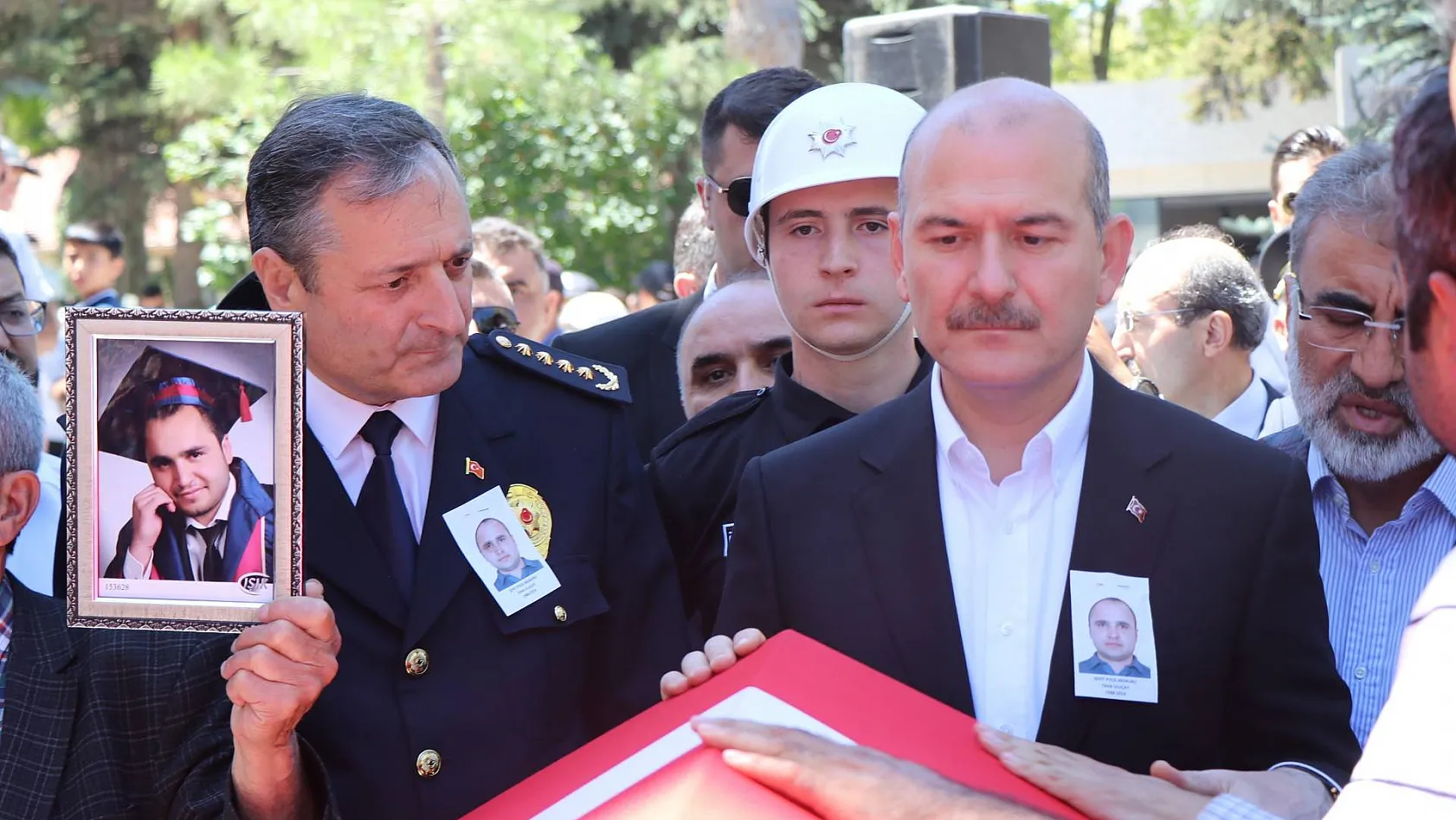 İçişleri Bakanı Soylu şehit Taha Uluçay'ın cenazesi için Kayseri'ye geldi
