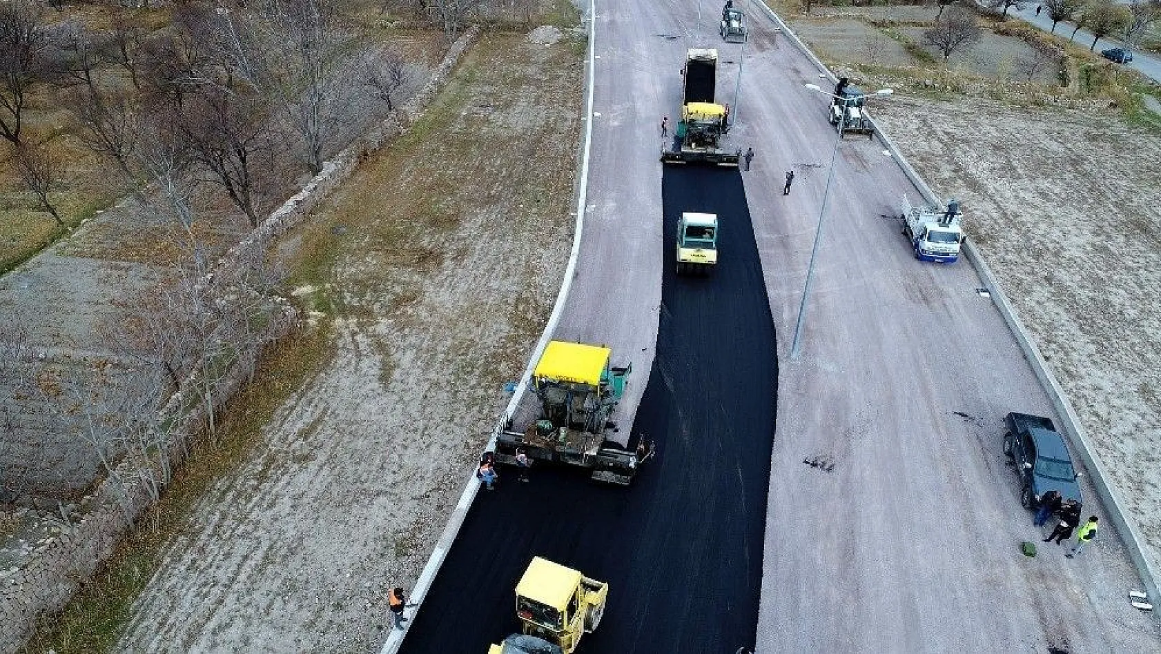 İncesu'da çevre yol asfalt çalışması başladı