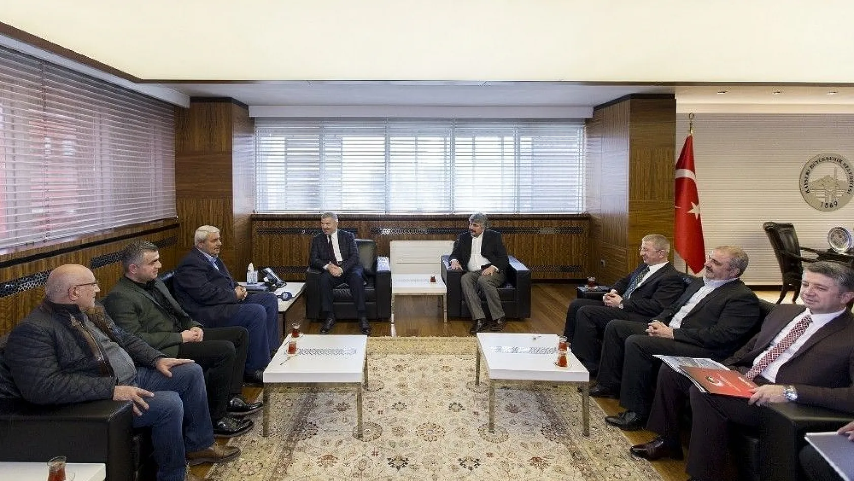 KAYMOS VE Mimarlar Odası yönetimleri Başkan Çelik'i ziyaret etti