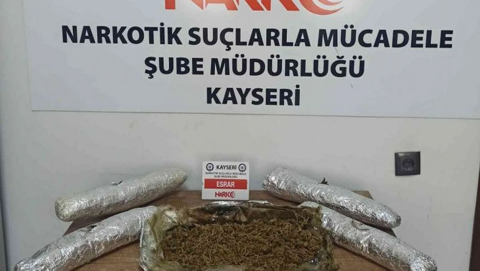 Kayseri'de uyuşturucu operasyonu...