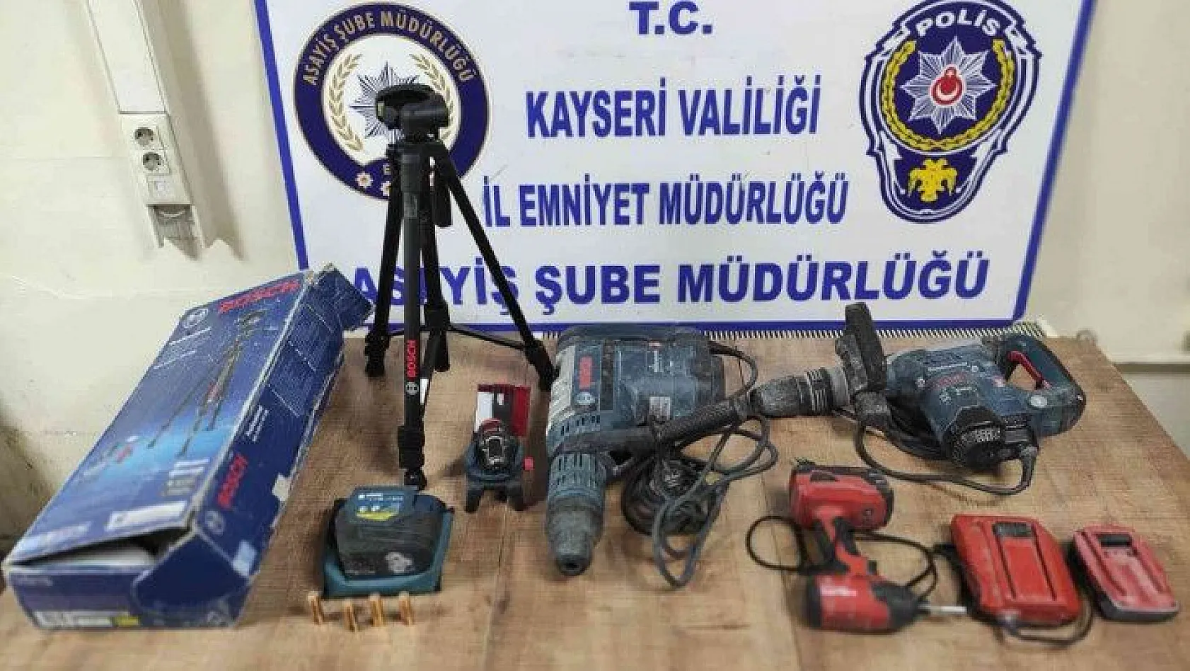Kayseri'de 80 polis ile hırsızlık operasyonu: 8 gözaltı