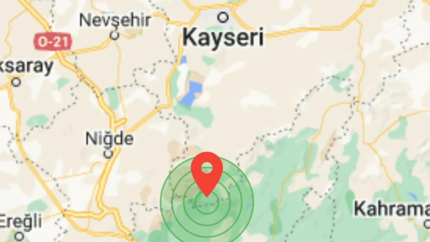Kayseri'de deprem oldu