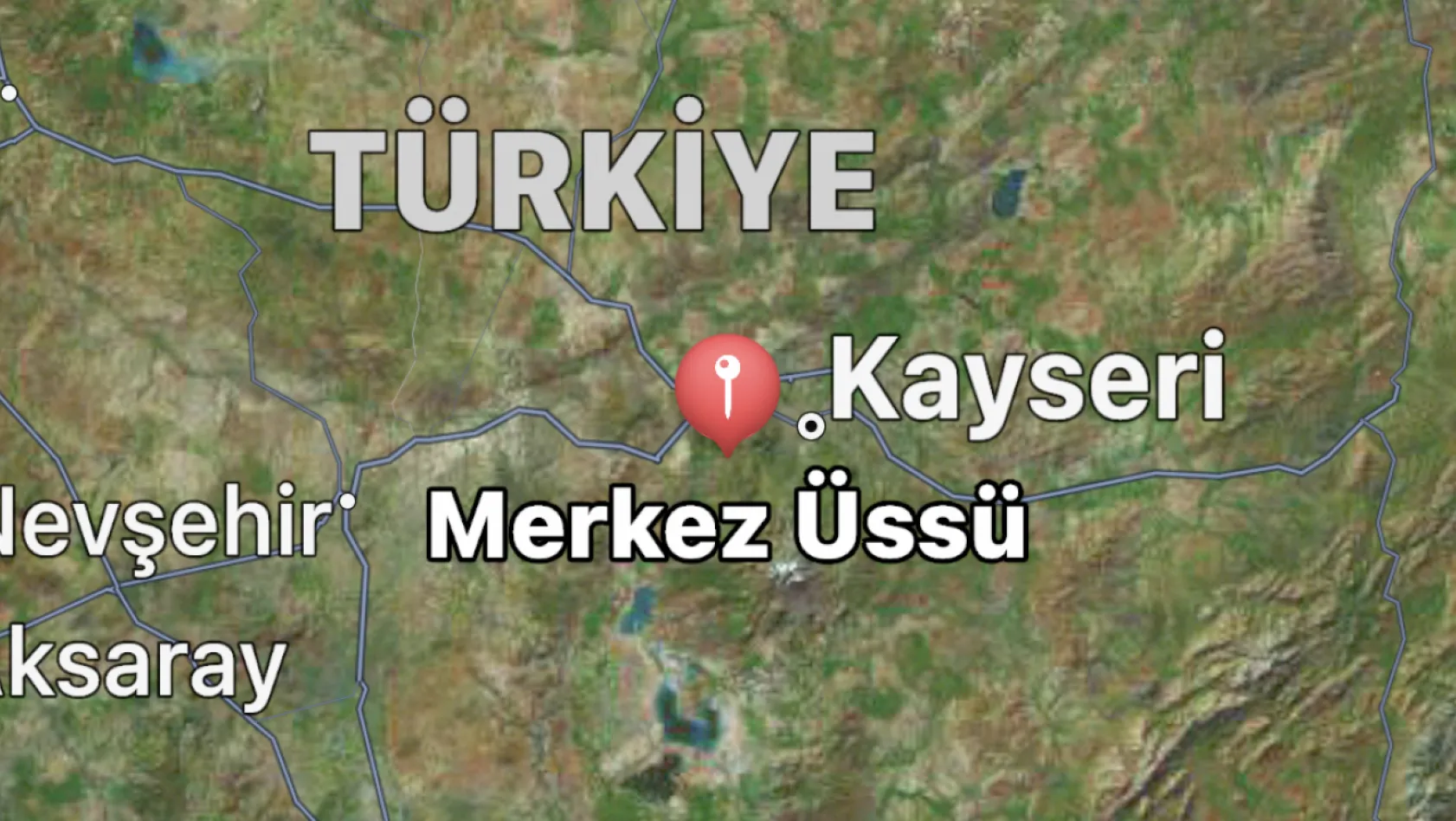 Kayseri'de gece yarısı peşpeşe 4 deprem