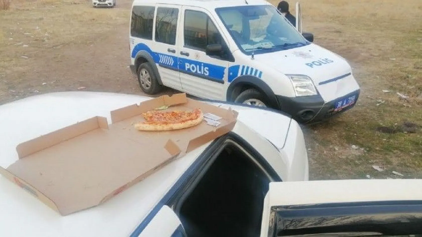 Hırsızların 'pizza' keyfi kısa sürdü