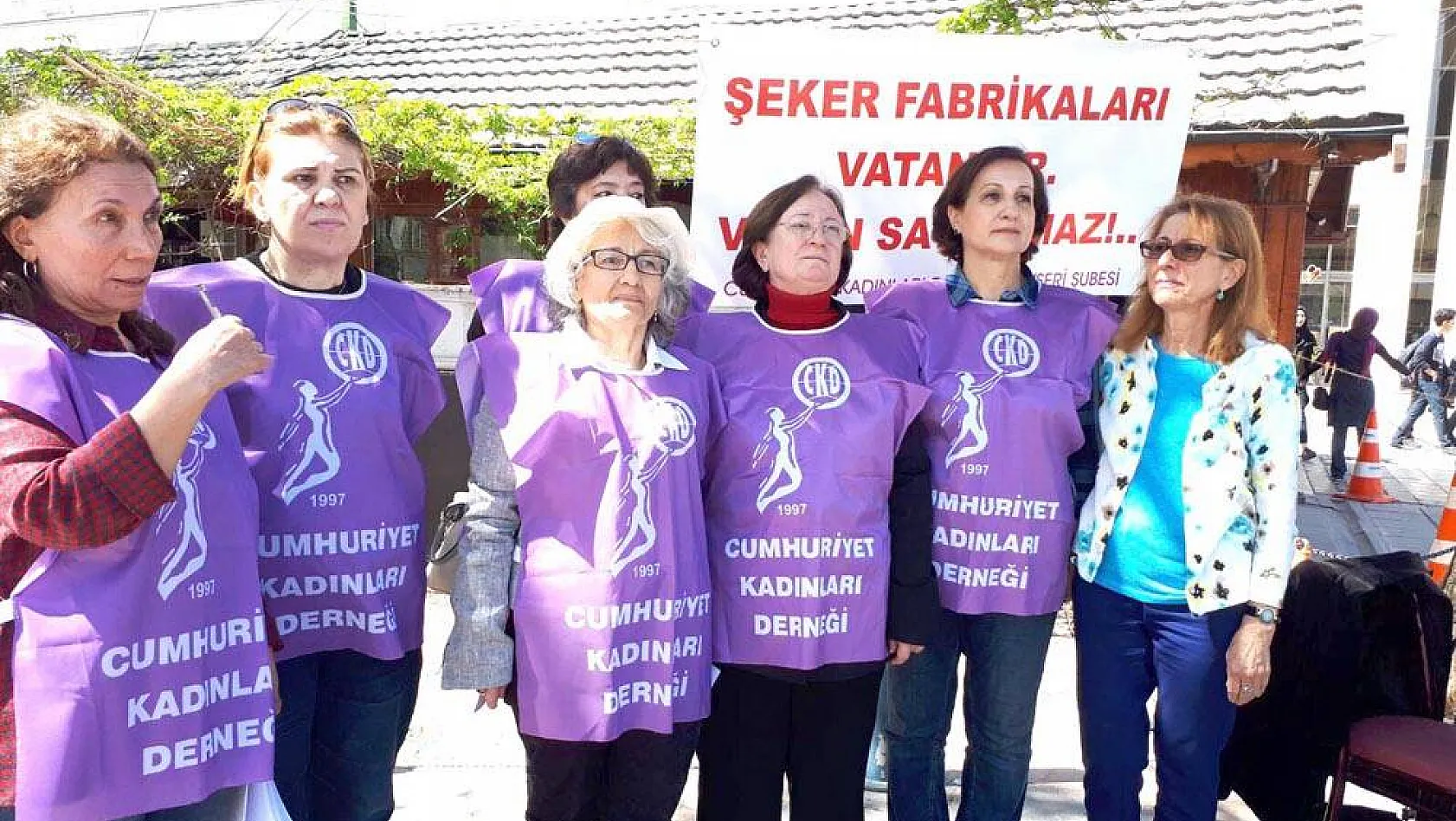 Kayseri'de, kadınlardan Şeker Fabrikaları satılmasın eylemi!