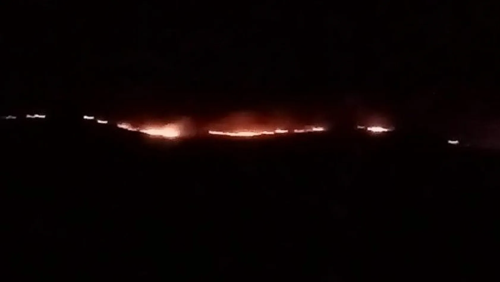 Kayseri'de makilik alanda yangın