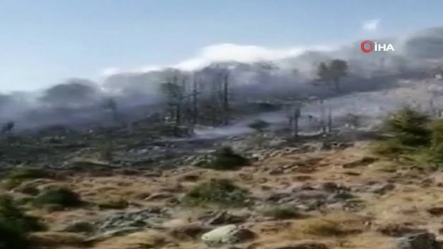 Kayseri'de orman yangınına helikopterli müdahale